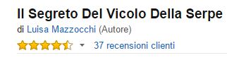 Recensioni di Amazon del romanzo "Il segreto del vicolo della serpe" di Luisa Mazzocchi 